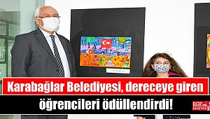 Karabağlar Belediyesi, dereceye giren öğrencileri ödüllendirdi