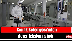 Konak Belediyesi'nden dezenfeksiyon atağı