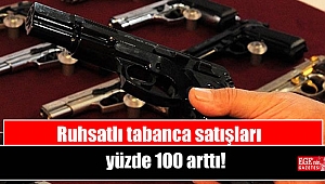 Ruhsatlı tabanca satışları yüzde 100 arttı