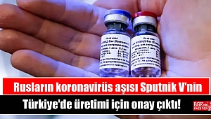 Rusların koronavirüs aşısı Sputnik V'nin Türkiye'de üretimi için onay çıktı