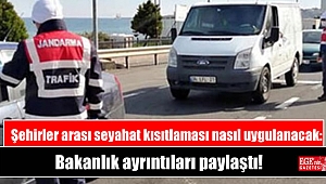 Şehirler arası seyahat kısıtlaması nasıl uygulanacak: Bakanlık ayrıntıları paylaştı