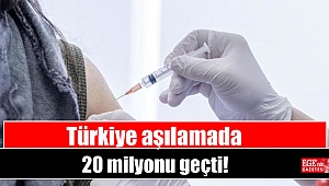 Türkiye aşılamada 20 milyonu geçti