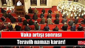 Vaka artışı sonrası teravih namazı kararı