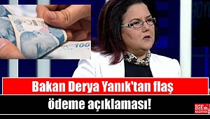 Bakan Derya Yanık'tan flaş ödeme açıklaması