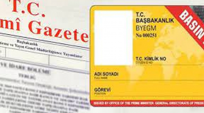 Basın kartları yönetmeliği yeniden değişti