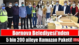 Bornova Belediyesi'nden 5 bin 200 aileye Ramazan Paketi
