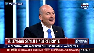 İçişleri Bakanı Süleyman Soylu canlı yayına katıldı