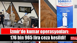 İzmir'de kumar operasyonları: 176 bin 965 lira ceza kesildi