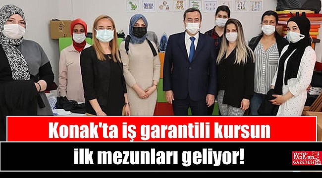 Konak'ta iş garantili kursun ilk mezunları geliyor