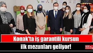 Konak'ta iş garantili kursun ilk mezunları geliyor