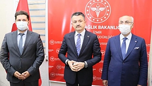 Tarım ve Orman Bakanı Pakdemirli, İzmir İl Sağlık Müdürlüğünü ziyaret etti