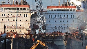 Aliağa'da gemi söküm bölgesinde iş kazası: 1 ölü, 1 ağır yaralı