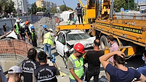 İzmir'de Metro inşaatında şafta düşen sürücü yaşamını yitirdi