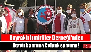 Bayraklı İzmirliler Derneği 30 Ağustos Zafer Bayramında Çelenk Sunumu gerçekleştirdi