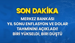 Merkez Bankası yıl sonu enflasyon tahminini yükseltti, dolar tahminini düşürdü