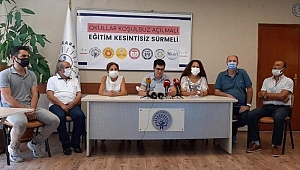 Sivil toplum kuruluşları: Okullar Koşulsuz Açılmalı