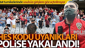 Başkasına ait HES kodu ile maçlara girmeye çalışan toplam 95 kişi yakalandı