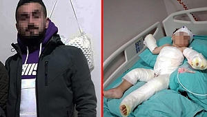 İzmir'de cani koca, eşi ve 1.5 yaşındaki oğlunun üzerine kolonya döküp yaktı