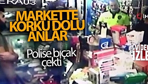 İzmir'de Kimlik göstermeyip polise bıçak çeken şüpheli, vurularak etkisiz hale getirildi