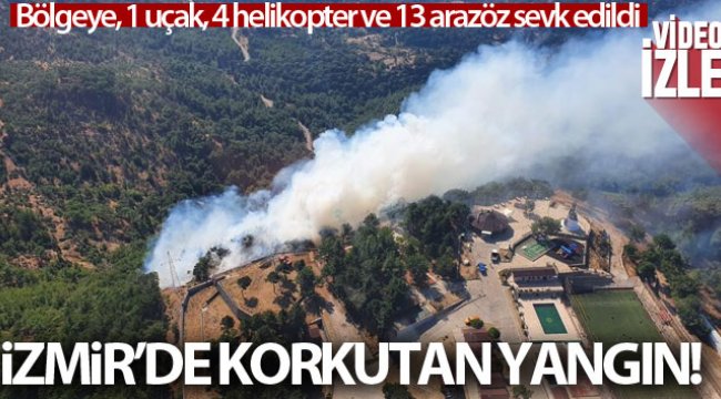 İzmir’de orman yangını başladı