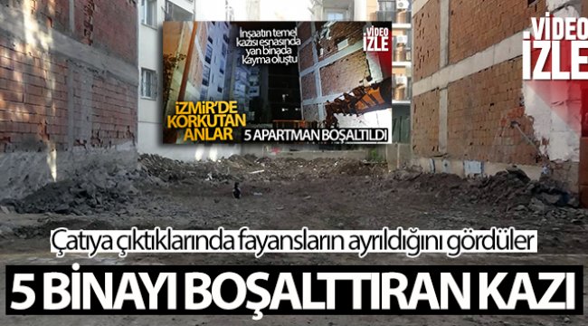5 binayı boşalttıran kazı: Çatıya çıktıklarında fayansların ayrıldığını gördüler