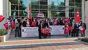 Türkiye Harp Malulü Gaziler, Şehit Dul Ve Yetimleri Derneği İzmir Şube Başkanı Recep Doğru'dan Tunç Soyer'e teşekkür