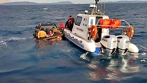 İzmir açıklarında 34 düzensiz göçmen kurtarıldı