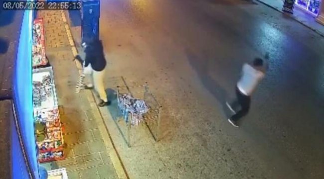 İzmir'de iş yerini kurşunlayan şüpheli güvenlik kamerasında