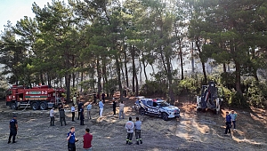 Buca'da orman yangınlarına karşı dört koldan seferberlik