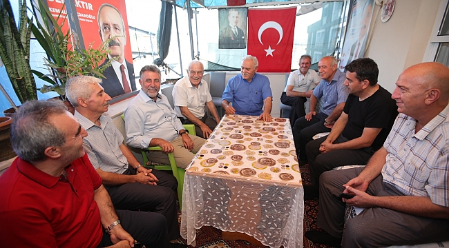 Başkan Sandal, mahalle gezilerine devam ediyor : İhtiyaç duyulan her yerdeyiz