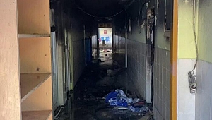 İzmir'de kaçmak isteyen göçmenler kaldıkları odayı yaktı! Korku dolu anlar yaşandı...