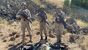 Tendürek'te PKK'ya ait çok sayıda silah ele geçirildi