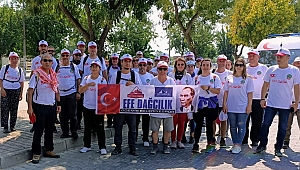 Ödemiş’in kurtuluşunun 100.yılı onuruna zafer yürüyüşü düzenledi