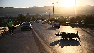Otomobile arkadan çarpan motosikletin sürücüsü öldü