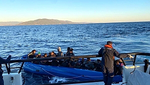 İzmir açıklarında 68 düzensiz göçmen kurtarıldı, 153 göçmen yakalandı