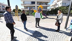 Menderes Belediyesi park ve yeşil alan çalışmalarına devam ediyor
