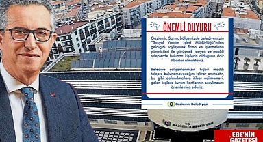 Gaziemir Belediyesi'nden dolandırıcılık uyarısı