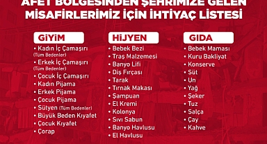Efes Selçuk Belediyesi'nden kente gelen depremzedelere destek