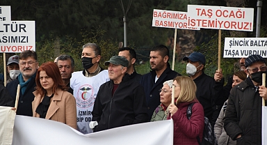 Foça Taş Ocağı'na itiraz etti
