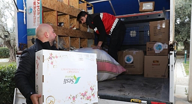 Menderes Belediyesi’nden deprem bölgesine yardım kampanyası