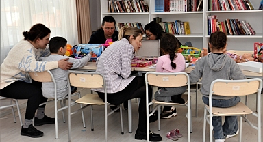 Bornova'da Depremzede minikler için oyun alanı