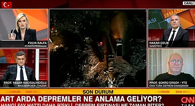 Prof. Dr. Şükrü Ersoy 'Deprem fırtınası devam ediyor' dedi ve ekledi: Komşu alanlara yeni gerilimler yüklemiş olabilir