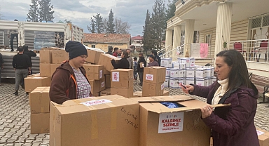 Efes Selçuk'tan kadın dayanışması: Filiz Ceritoğlu Sengel 8 Martta deprem bölgesinde