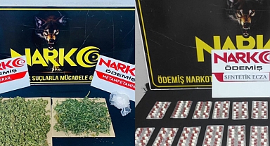 Ödemiş ve Bayındır'da uyuşturucu operasyonu