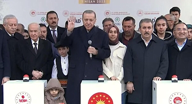 Cumhurbaşkanı Erdoğan: Toplanıp dağılanlarla değil, söz verip yapanlarla beraberiz