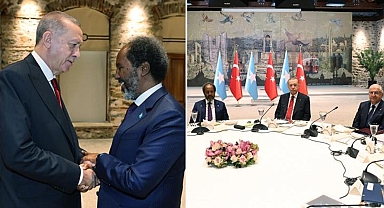 Cumhurbaşkanı Erdoğan, Somali Cumhurbaşkanı Mahmud ile bir araya geldi