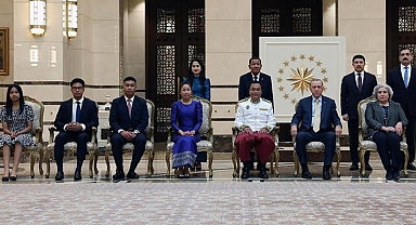 Cumhurbaşkanı Erdoğan'dan Beştepe'de büyükelçi kabulü