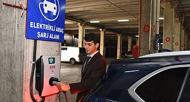 Menemen'e iki elektrikli şarj istasyonu kuruldu