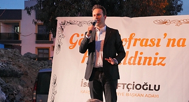 Çiftçioğlu; Karşıyakalılarla ilk iftarı yaptı, sosyal projelerini açıkladı