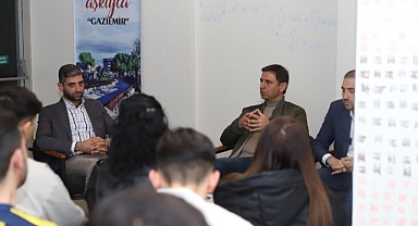 Gaziemir Belediye Başkan adayı Doğan gençlerle buluştu: ''Gençlerin vizyonu ilçemizi daha da ileri taşıyacak’’